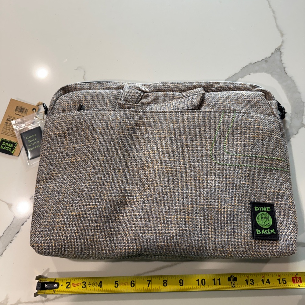 Dime Bags 17” Side Hustler Laptop Bag Sand Tan Color